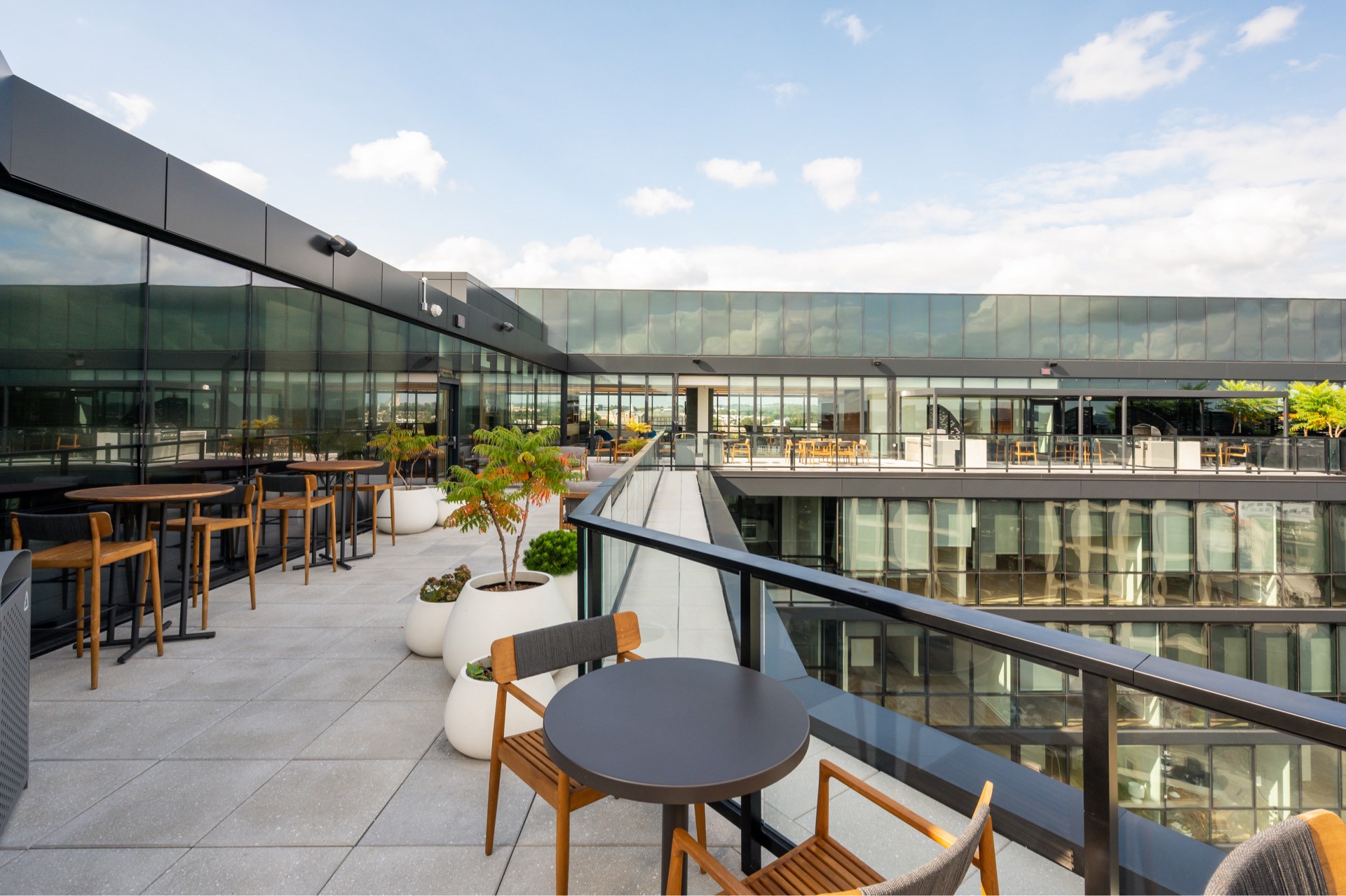 Margarite luxury apartments' rooftop terrace in Washington, DC.